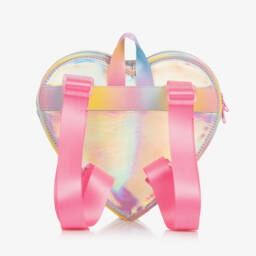Billieblush-Girls Iridescent Heart Backpack (24cm) | Childrensalon