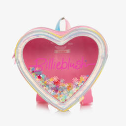 Billieblush-Girls Iridescent Heart Backpack (24cm) | Childrensalon