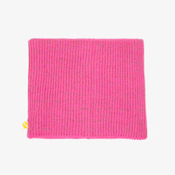 Billieblush-Girls Neon Pink Knitted Snood | Childrensalon