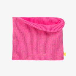 Billieblush-Girls Neon Pink Knitted Snood | Childrensalon