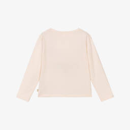 Billieblush-Топ розовый из хлопкового трикотажа с пайетками для девочек | Childrensalon