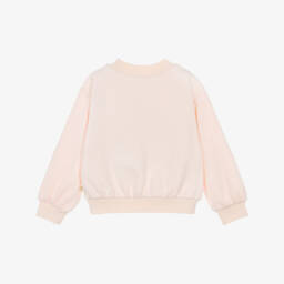 Billieblush-سويتشيرت قطن بطبعة مرصعة بالترتر لون زهري للبنات | Childrensalon