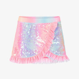 Billieblush-تنورة شاطئ لون زهري براق | Childrensalon