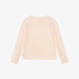 Billieblush-Топ из хлопка пудрово-розовый Love из страз для девочек | Childrensalon