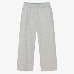 Girls Sparkly Grey Cotton Joggers