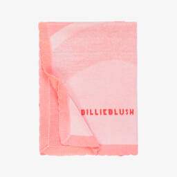 Billieblush-بطانية محبوكة بطبعة قلوب وقوس قزح لون زهري (74 سم) | Childrensalon