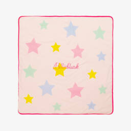 Pink Padded Cotton Star Blanket (76cm)