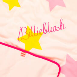 Billieblush-Pink Padded Cotton Star Blanket (76cm) | Childrensalon