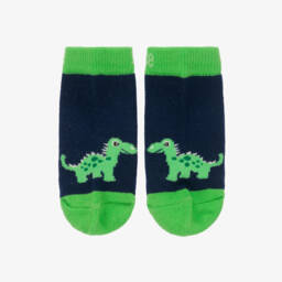 Boys Blue Dino Ankle Socks
