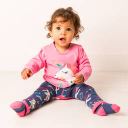Blade & Rose-Girls Blue It's Just A Fairytale Leggings | Childrensalon