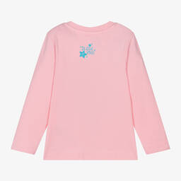 Blade & Rose-توب بطبعة بقرة قطن لون زهري للبنات | Childrensalon