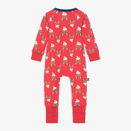 Blade & Rose-أفرول رومبر قطن لون أحمر للاطفال | Childrensalon