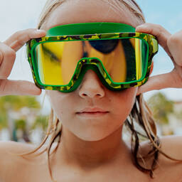 Bling2o-قناعة سباحة بنقشة كاموفلاج لون أخضر للأولاد | Childrensalon