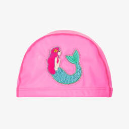 Bling2o-قبعة سباحة بطبعة حورية البحر لون زهري | Childrensalon