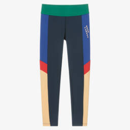 Navy Blue Colourblock Base Layer Leggings