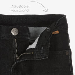 Boboli-Boys Black Denim Jeans | Childrensalon