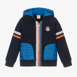 Boboli Fleece Zip Jumper- Blue main image 0