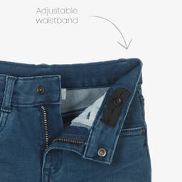 Boboli-جينز سليم-فيت قطن دنيم لون أزرق للأولاد | Childrensalon