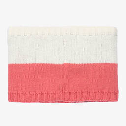 Boboli-Girls Pink & White Heart Snood | Childrensalon