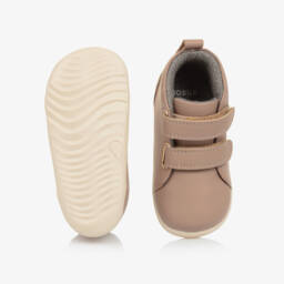 Bobux Совершенствуйтесь-Ботинки на первый шаг бежевые кожаные | Childrensalon