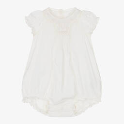 Bonpoint-Girls Ivory Cotton Shortie | Childrensalon