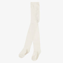Bonpoint-Girls Ivory Microfibre Tights | Childrensalon