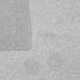 Bonpoint-بطانية كشيمر لون رمادي للرضع (92 سم) | Childrensalon