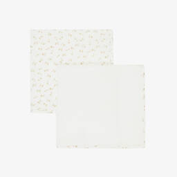 Bonpoint-لفافات قطن موسلين لون عاجي وذهبي (عدد 2) | Childrensalon