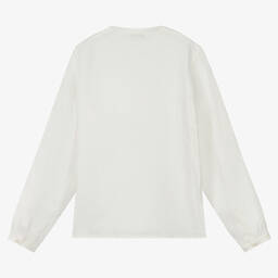 Bonpoint-Teen Boys Ivory Linen Shirt  | Childrensalon