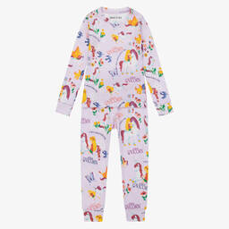 Books to Bed-Girls Purple Unicorn Pyjamas & Book Gift Set | Childrensalon