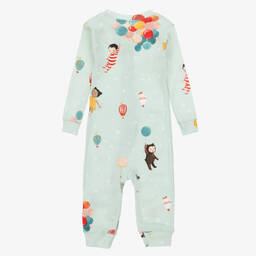 Books to Bed-Mint Green Cotton Babysuit & Book Set | Childrensalon