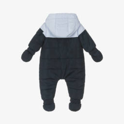 BOSS-Baby Boys Navy Blue Snowsuit | Childrensalon