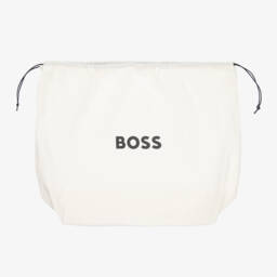 BOSS-Beige Stripe Changing Bag (43cm) | Childrensalon