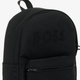 BOSS-Black Canvas Backpack (38cm) | Childrensalon