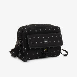 BOSS-Black Double B Monogram Logo Print Changing Bag (38cm) | Childrensalon