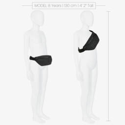 BOSS-Black Zip-Up Belt Bag (27cm) | Childrensalon