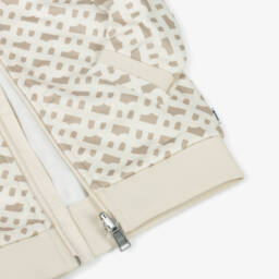 BOSS-Boys Beige Monogram Tracksuit | Childrensalon