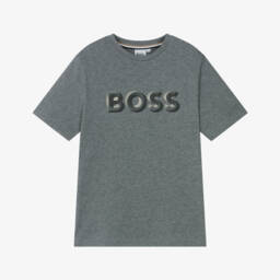 BOSS-Boys Black, Beige & White Checked Windbreaker | Childrensalon