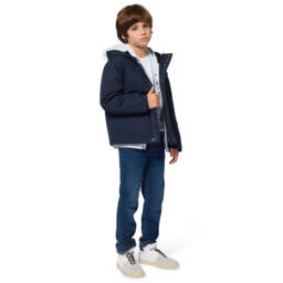 BOSS-Boys Navy Blue Water-Repellent Jacket | Childrensalon