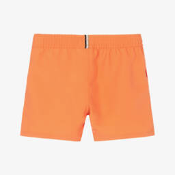 BOSS-Boys Orange Swim Shorts | Childrensalon