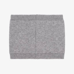 BOSS-Снуд серый вязаный с двойным слоем | Childrensalon