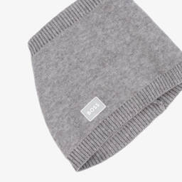 BOSS-Снуд серый вязаный с двойным слоем | Childrensalon