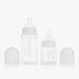 BOSS-White Bottle & Dummy Set | Childrensalon