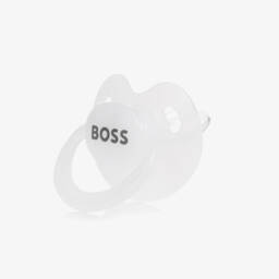 BOSS-White Bottle & Dummy Set | Childrensalon