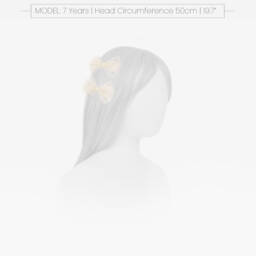 Bowtique London-Girls Ivory Tulle Hair Clips (2 Pack) | Childrensalon