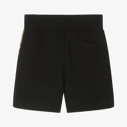 Burberry-Baby Boys Black Cotton Jersey Shorts | Childrensalon