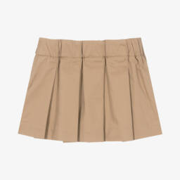 Burberry-Baby Girls Archive Beige Cotton EKD Skirt | Childrensalon