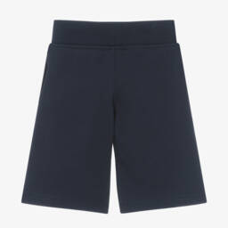 Burberry-Baby Girls Blue Crest Joggers | Childrensalon