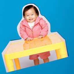 Burberry-Baby Girls Pink Organic Cotton Shorts | Childrensalon