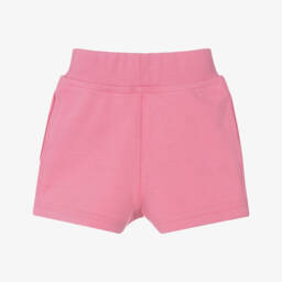 Burberry-Baby Girls Pink Organic Cotton Shorts | Childrensalon